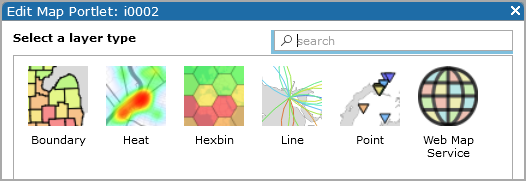 Select a layer type dialog box.